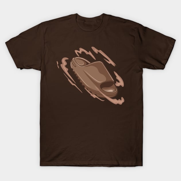 Slide Ochre Clog Shoes T-Shirt by milatees